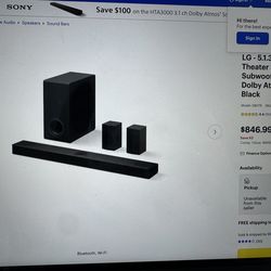 Home Theater Surround Sound System for TV