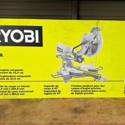 RYOBI 15 Amp 10 in. Corded Sliding Compound Miter Saw with LED Cutline Indicator