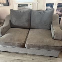 Modern Gray Loveseat Couch