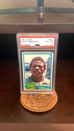 1981 Topps Rickey Henderson PSA 8