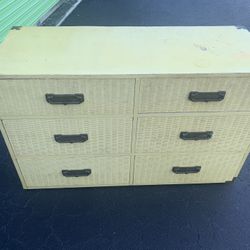 Beautiful Antique  6 Drawer Wood   Dresser 