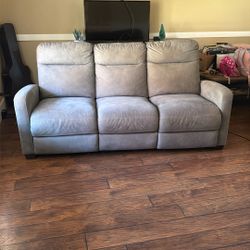 Reclining Couch With End Chargers 