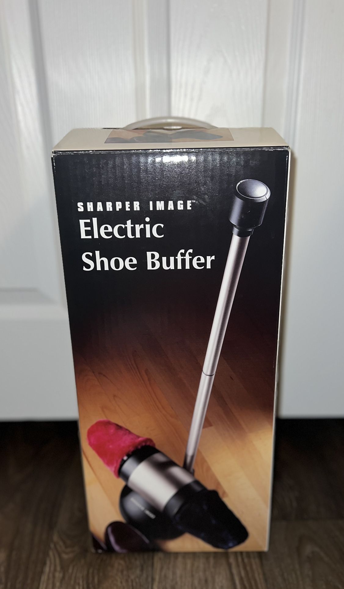 Sharper Image Electric Shoe Shine Polisher Buffer CA825 Upright Floor Standing