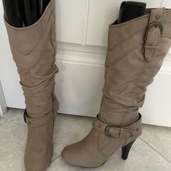 Mid Calf Tan Boots