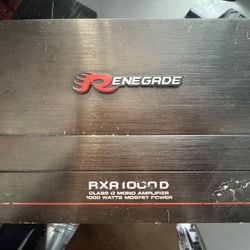 RENEGADE RXA IO09D CLASS O MONO AMPLIFIER 1000 WATTS MOSFET POWER