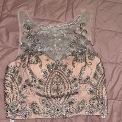 2 Piece Light Pink Prom dress