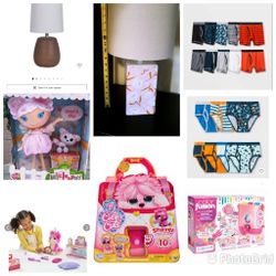 Lamps, Toys, Clothes and more