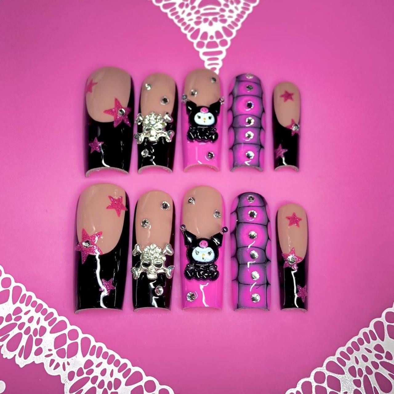 Kuromi Nails 