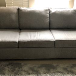 3 Seater Couch and Loveseat Grey Like New