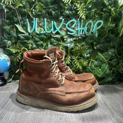 Timberland PRO Wedge 6" Soft Toe Moc-Toe Work Boots  Brown Mens Sz 12 M
