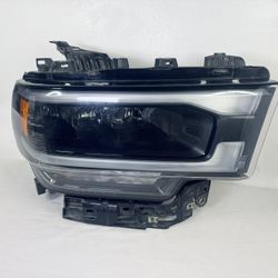 2019 - 2024 DODGE RAM 2500/3500 REFLECTOR BLACK BEZEL LED RH PASSENGER SIDE HEADLIGHT OEM