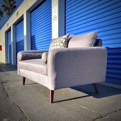 Gray Mid-Century Modern Sofa