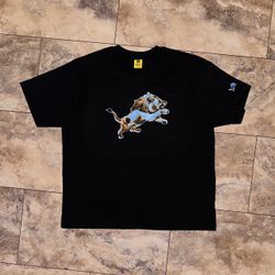 NFL x GOLF Wang Detroit Lions T-Shirt Charcoal Gray Size Large