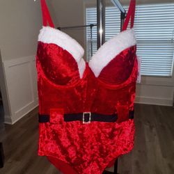 Santa Sexy Push-up Bodysuit 