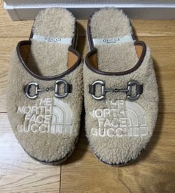 North Face Gucci Clogs