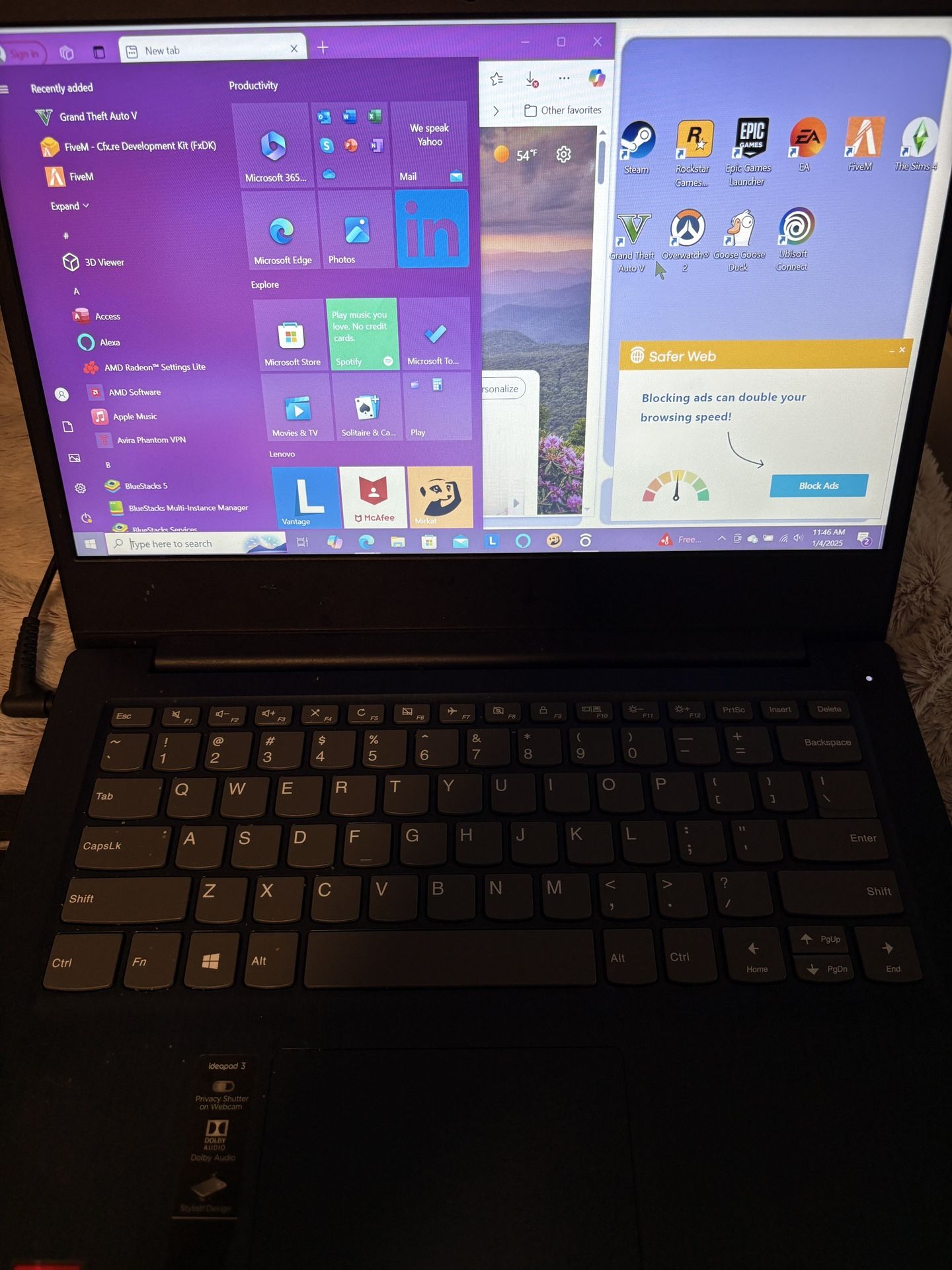Lenovo Gaming/work Laptop