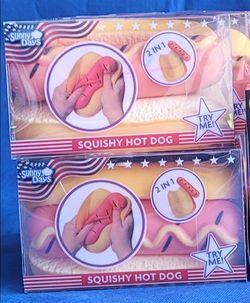 Sunny Days Squishy Hot Dog. $10 Each (4 Available )