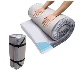 Waterproof Portable Camping Mattress | 72x24x3" Memory Foam Floor Bed Futon