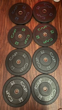 Olympic Weight Set + CAP Barbell + EZ Curl Bar + Accessories