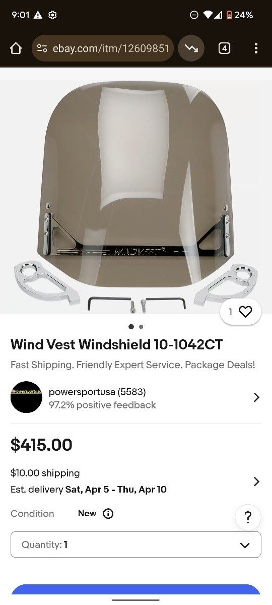 Windvest motorcycle Windshield