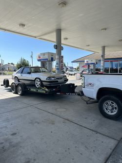 Trailer With Straps Ramps And Winch