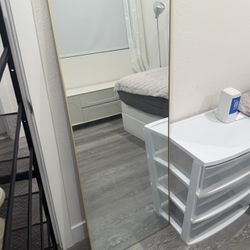 Modern Gold Full-Length Mirror