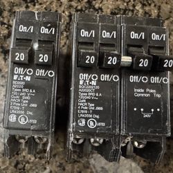 EATON -Circuit breakers, 50 , 20 and 15 A