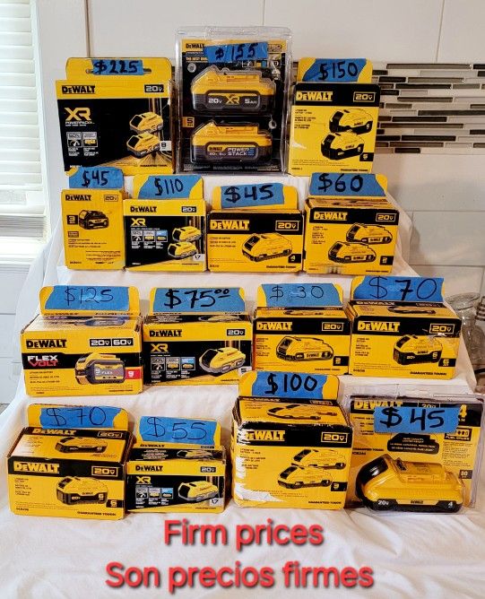 BATTERIES WITH DIFFERENT SIZES AND DIFFERENT PRICES