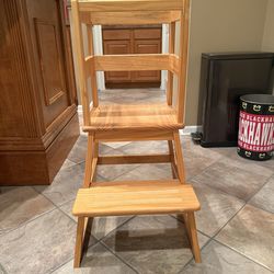 Kids Kitchen Step Stool / Toddler Helper Tower