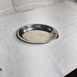 Silver-Plated Oval Serving Platter with Handles