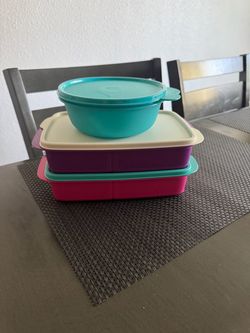 Tupperware tamaños apropiados para lonche, set por $25