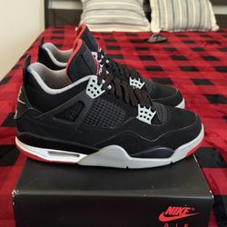 Air Jordan 4 Retro Bred 2019 Size 9