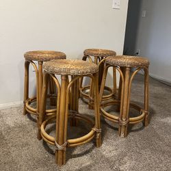 Rattan Bar Stools 