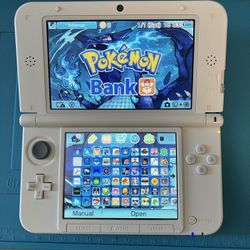 Nintendo Mint 3DS XL With Pokemon Bank, Pokemon DS, Stylus, 64 GB SD Card