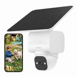 BLUERAMS - 4K Ultra HD Always On Video Solar Camera