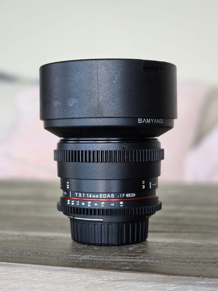 Samyang 14mm T3.1 VDSLRII Cine Lens for Nikon F Mount
