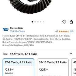 Motive Gear Performance 