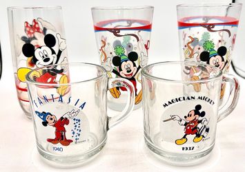 Vintage Mickey Mouse Glassware