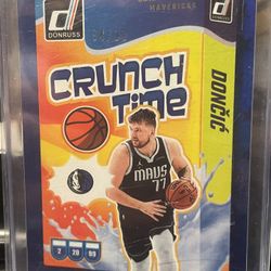 Luka Doncic 2024-25 Panini Donruss Crunch Time Blue Stars #8 /99 Dallas Mavs