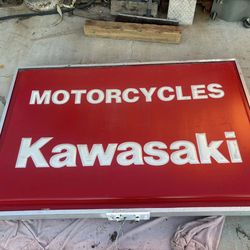 Kawasaki dealership sign