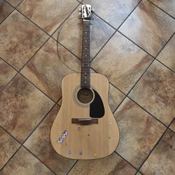 Old Beat Up Acoustic Guitar