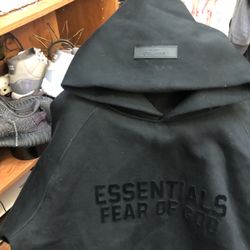 Black Essentials Hoodie