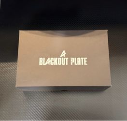 Motorcycle BI4ckout Plates by Bl4ckout Labs (Brand new)