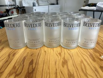 21 Matching Belvedere Handmade Cups 