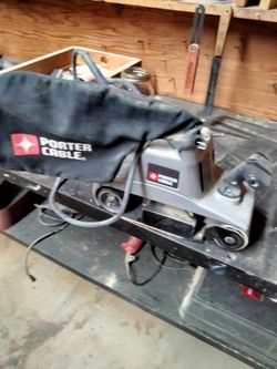 This is a Porter-Cable 352VS corded belt sander