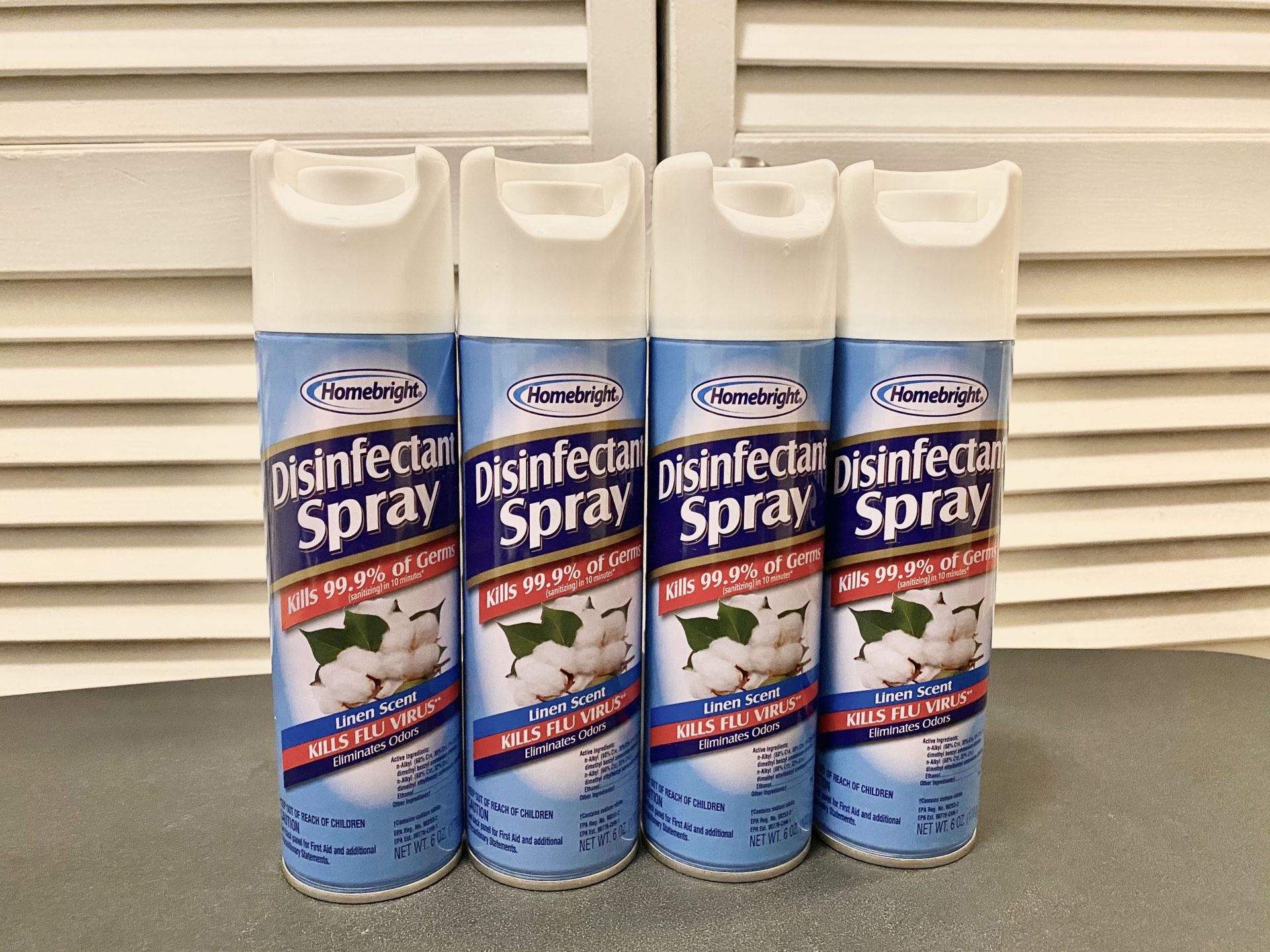 Disinfectant Spray (Lot of 4) *Linen Scent