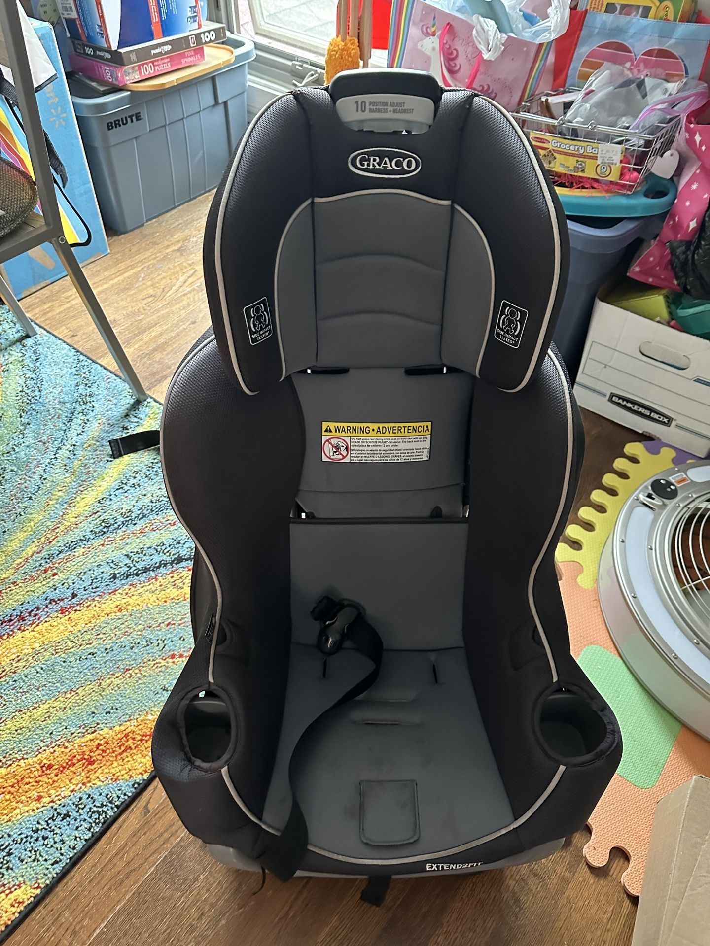 Graco Extend2Fit Convertible Car Seat, Ride Rear Facing Longer, Black