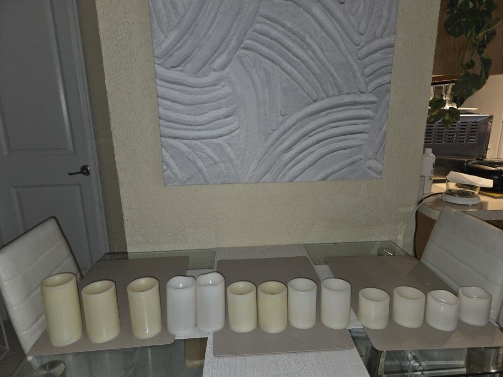 Battery Operated Different Sizes Candles