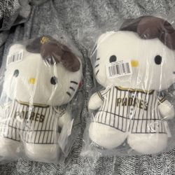 Padres Hello Kitty plushy Bag Key Chain