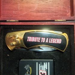 Dale Earndhart Zippo And Knife Collector Set